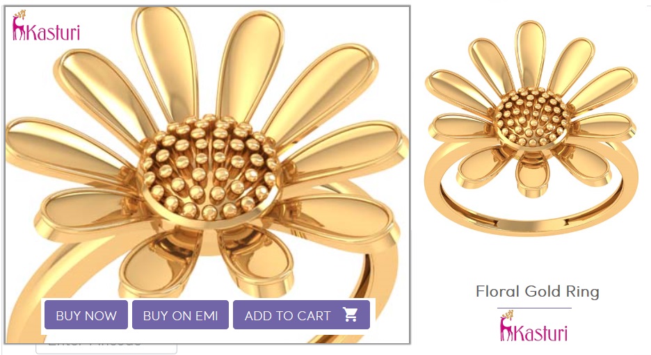 Floral Gold Ring