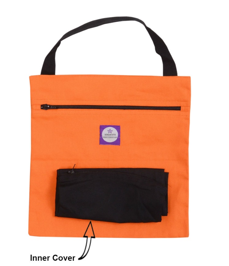 Yoga Sand Bag Cover Square Orange